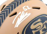 Patrick Willis Autographed 49ers Salute to Service 2023 Speed Mini Helmet-Beckett W Hologram *White Image 2