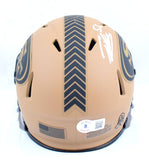Patrick Willis Autographed 49ers Salute to Service 2023 Speed Mini Helmet-Beckett W Hologram *White Image 3