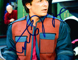 Christopher Lloyd Michael J. Fox Signed Back to the Future 16x20 Color Photo- Beckett W Hologram *Blue Image 3