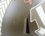 Ja'Marr Chase Autographed Cincinnati Bengals Salute to Service F/S Speed Helmet - PSA*Orange *Damaged Image 2