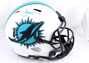 Tyreek Hill Autographed Miami Dolphins F/S Lunar Speed Helmet-Beckett W Hologram *Teal *Damaged Image 1