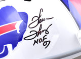 Kelly/Reed/Thomas Autographed Buffalo Bills F/S Speed Helmet w/HOF - JSA W *Black Image 3