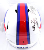 Kelly/Reed/Thomas Autographed Buffalo Bills F/S Speed Helmet w/HOF - JSA W *Black Image 5