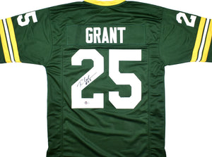 Ryan Grant Autographed Green Jersey- Beckett Hologram *Black Image 1