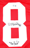 Dashon Goldson Autographed Red Pro Style Jersey w/ The Hawk - Beckett Hologram *Black Image 2