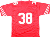 Dashon Goldson Autographed Red Pro Style Jersey w/ The Hawk - Beckett Hologram *Black Image 3