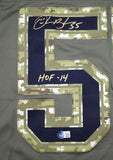 Derrick Brooks Autographed Tampa Bay Buccaneers Salute To Service Limited Player Jersey w/HOF-Beckett Hologram *Gold Image 2