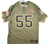 Derrick Brooks Autographed Tampa Bay Buccaneers Salute To Service Limited Player Jersey w/HOF-Beckett Hologram *Gold Image 3