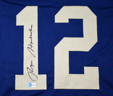 Roger Staubach Autographed Navy College Style Jersey - Beckett W Hologram *Black Image 2
