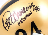 Pete Dawkins Signed Army Black Knights Schutt Mini Helmet W/ H-1958- JSA W *Black Image 2