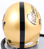 Pete Dawkins Signed Army Black Knights Schutt Mini Helmet W/ H-1958- JSA W *Black Image 3