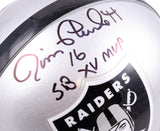 Jim Plunkett Autographed Raiders Mini Helmet w/ SB MVP -Beckett W Hologram *Black Image 2