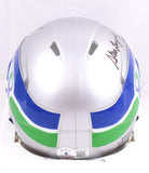 Steve Largent Autographed Seattle Seahawks 83-01 Speed Mini Helmet w/HOF-Beckett W Hologram *Black Image 3