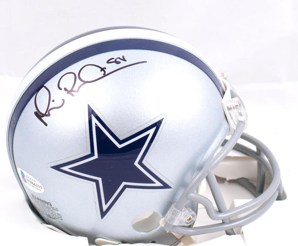Michael Irvin Autographed Dallas Cowboys Mini Helmet- Beckett W *Black Image 1