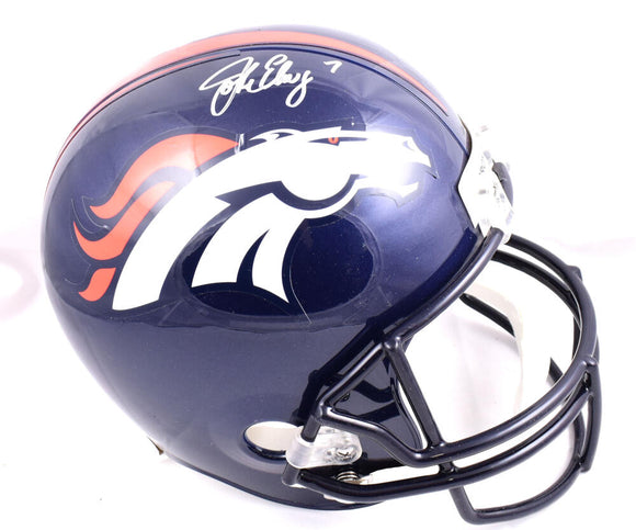 John Elway Autographed Denver Broncos F/S Helmet- Beckett W Hologram *Silver Image 1
