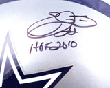Emmitt Smith Autographed F/S Dallas Cowboys Helmet w/ HOF - Beckett W Hologram *Black Image 2