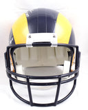 Faulk, Dickerson, Bettis Autographed Rams F/S Replica Helmet- Beckett W Hologram *White Image 5