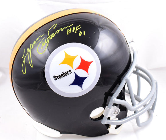 Lynn Swann Autographed F/S Pittsburgh Steelers 63-76 Helmet w/HOF-Beckett W Hologram *Yellow Image 1