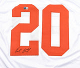 Earl Campbell Autographed White College Style Jersey - Beckett W Hologram *Black Image 2