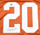 Earl Campbell Autographed Orange College Style Jersey  - Beckett W Hologram *Black Image 2