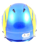 Kyren Williams Autographed Los Angeles Rams Speed Mini Helmet-Beckett W Hologram *Black Image 3