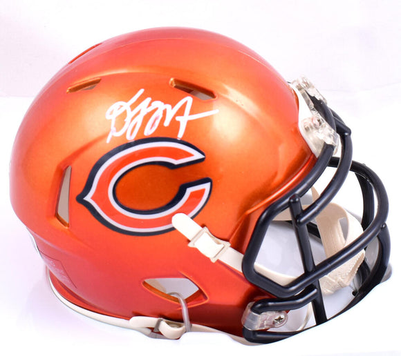 D.J. Moore Autographed Chicago Bears Flash Speed Mini Helmet-Beckett W Hologram *White Image 1
