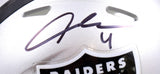 Aidan O'Connell Autographed Las Vegas Raiders Speed Mini Helmet-Beckett W Hologram *Black *Thin Image 2