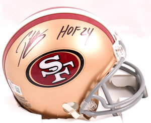 Patrick Willis Autographed San Francisco 49ers Mini Helmet w/HOF - Beckett W Hologram *Black Image 1