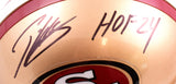 Patrick Willis Autographed San Francisco 49ers Mini Helmet w/HOF - Beckett W Hologram *Black Image 2