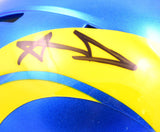 Aaron Donald Autographed Los Angeles Rams Speed Mini Helmet-Beckett W Hologram *Black Image 2