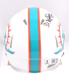 De'Von Achane Autographed Miami Dolphins Speed Mini Helmet-Beckett W Hologram *Black Image 3
