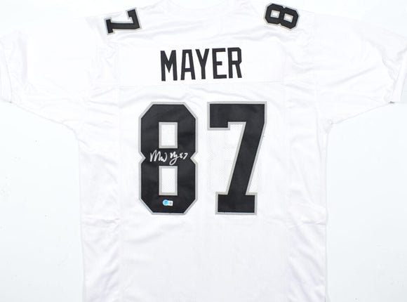Michael Mayer Autographed White Pro Style Jersey - Beckett W Hologram *Silver Image 1