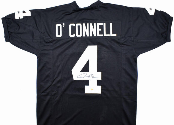 Aidan O'Connell Autographed Black Pro Style Jersey - Beckett W Hologram *Black Image 1