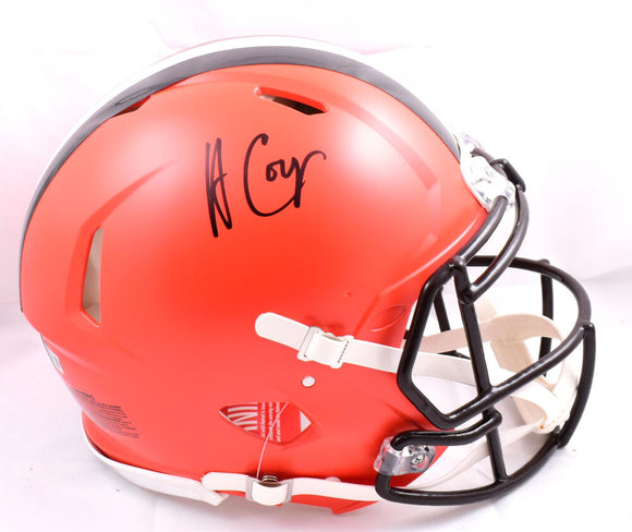 Amari Cooper Autographed Cleveland Browns F/S Speed Authentic Helmet-Beckett W Hologram *Black Image 1