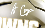 Amari Cooper Autographed Cleveland Browns F/S Salute to Service Speed Flex Helmet-Beckett W Hologram *White Image 2
