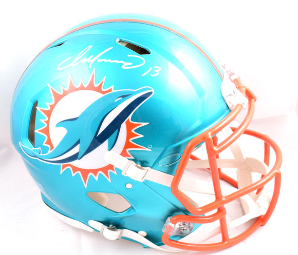 Dan Marino Signed Miami Dolphins F/S Flash Speed Authentic Helmet-Beckett W Hologram *White Image 1
