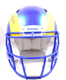 Aaron Donald Autographed Los Angeles Rams F/S Speed Authentic Helmet - Beckett W Hologram *Black Image 3