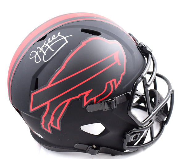 Jim Kelly Autographed Buffalo Bills F/S Eclipse Speed Helmet - Beckett W Hologram *White Image 1