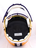 Justin Jefferson Autographed LSU Tigers F/S Speed Helmet- Beckett W Hologram *Black Image 5