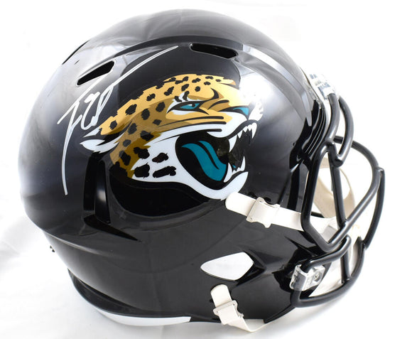 Travis Etienne Jr. Autographed Jacksonville Jaguars F/S Speed Helmet - JSA  *Silver Image 1