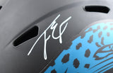 Travis Etienne Jr. Autographed Jacksonville Jaguars F/S Eclipse Speed Helmet - JSA *White Image 2