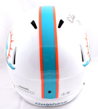 De'Von Achane Autographed Miami Dolphins F/S Speed Helmet-Beckett W Hologram *Black Image 4