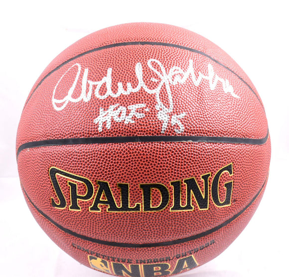 Kareem Abdul-Jabbar Autographed Spalding NBA Basketball w/HOF - Beckett W Hologram *Silver Image 1