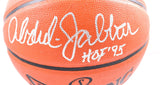 Kareem Abdul-Jabbar Magic Johnson Autographed Spalding NBA Basketball w/HOF - Beckett W Hologram *Silver Image 2