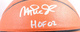 Kareem Abdul-Jabbar Magic Johnson Autographed Spalding NBA Basketball w/HOF - Beckett W Hologram *Silver Image 3