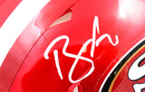 Brandon Aiyuk Autographed San Francisco 49ers Flash Speed Mini Helmet WZ60655- Beckett W Hologram *White Image 2