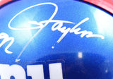 Strahan/Taylor Autographed Giants Mini Helmet WS62660 - Beckett W Hologram *White Image 2