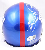 Strahan/Taylor Autographed Giants Mini Helmet WS62660 - Beckett W Hologram *White Image 4