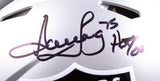 Howie Long Autographed Raiders F/S Speed Authentic Helmet w/HOF - Beckett W Hologram *Black Image 2
