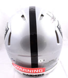 Howie Long Autographed Raiders F/S Speed Authentic Helmet w/HOF - Beckett W Hologram *Black Image 4